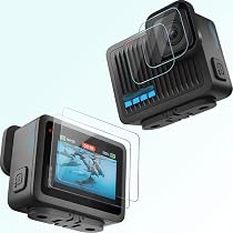 K&F CONCEPT 4 Pezzi Kit di Filtri PL ND4 ND8 ND16 Compatibile con GoPro Hero 4K, con 28 Strati di Rivestimento Nano, Fotocamera di Azione Accessori