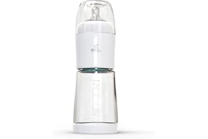 SNOOZI Nachtflasche - 2 Flaschen zum Nachbestellen (2x 270 ml) – Babyflasche mit integriertem Milchpulver-Behälter in der Flasche – 3m+ Anti-Kolik Sauger – Flaschen ohne Flaschenwärmer