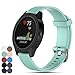 Produktbild Silikon Garmin vivoactive Gurt für Garmin vivoactive 3/vivomove/vivomove HR, fanceeast Smart Watch Ersatz Band für Garmin vivoactive 3/Garmin vivomove HR/ticwatch 2/MOTO 360 2 Herren 42 mm/Samsung Gear S2 Classic Smart Watch, blaugrün