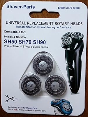 newSPeak Têtes de rasage Philips alternative modèle SH50 SH70 SH90 (tient dans) pour Philips / Norelco shavers.