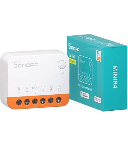SONOFF BASIC R2 WiFi Smart Switch, Compatible with Alexa/Google