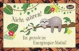 Nicht stören! Bin gerade im Energiespar-Modus!: Schokokarte by 