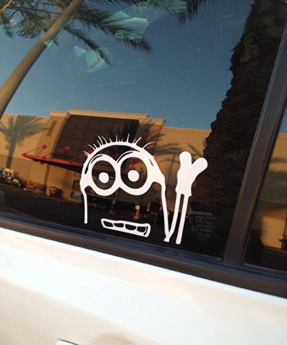 Underground Graphix - Lote de 2 adhesivos de Minions para vehículo (10 cm)