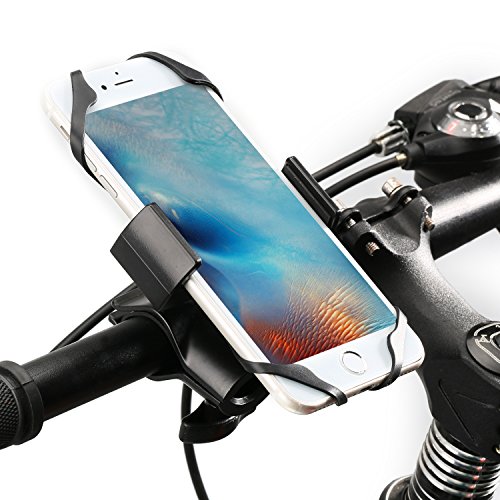 ipow Fahrrad Handyhalter, Stark Metall Fahrradhalterung fÃ¼r alle Smartphone und Fahrrad & Motorradlenker, geeignet fÃ¼r Handy & Navi wie iPhone X/8/7plus/6s/6 plus/SE, samsung, LG,usw.