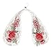 Produktbild ta-ta BH Handtuch, artistic9 (TM) Stickerei Floral Frauen Spitze Mesh Sport BH Halfter Handtuch Damen Cup c-i, Spitze, weiß, xl