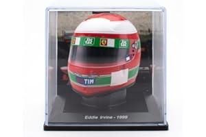 OPO 10 - Formula 1 Helmet Compatible with Ferrari F1: Eddie Irvine 1999-1/5 Scale - CAS30