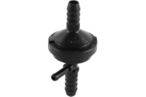 UXCELL sourcingmap Black Plastic Vacuum Air Pump Check Valve