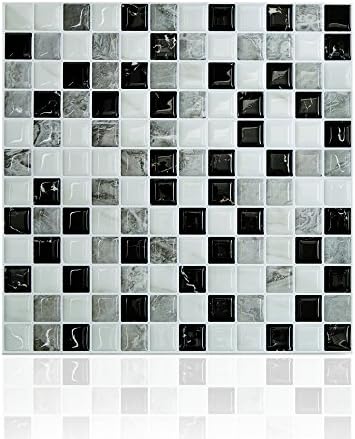 Cocotik Peel and Stick Tile 10"x10" 3D Decorative Backsplash Kitchen Tile - Pack of 10