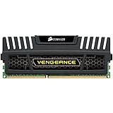 Corsair CMZ4GX3M1A1600C9 Vengeance, Memoria RAM Interna, 4 GB, 1600 MHz, DDR3, DIMM, Nero