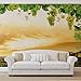 Produktbild Sonnenuntergang Trauben Weinrebe Natur - Wallsticker Warehouse - Fototapete - Tapete - Fotomural - Mural Wandbild - (2330WM) - XL - 208cm x 146cm - VLIES (EasyInstall) - 2 Pieces