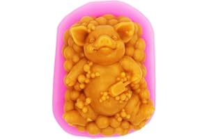 LONGCANG MOLD LC Pig Silikonformen, handgefertigte Seifenformen, Silikonform, Seife, DIY Form
