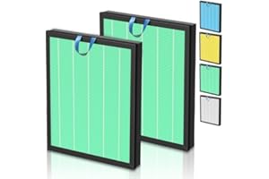 ISINLIVE LEVOIT Vital 200S Toxin Absorber Ersatzfilter für Luftreiniger, H13 True HEPA und Aktivkohlefilter, Modell 200S-RF-TX (LRF-V201-GUS), 2 Stück, Weiß