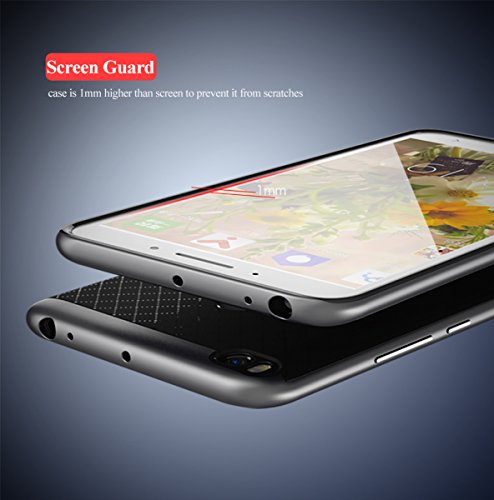 Xiaomi Mi Max 2 Funda  Ipaky Protecci  n interna TPU Flexible  Ultra Resistente  Marco Exterior R  gido PC efecto Metal  Anti Golpes  Carcasa H  brida Bumper Mi Max 2 - Plata