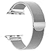 Produktbild EH HE Für Apple Watch Armband 38mm Silber- Milanaise Ersatz Wristband iWatch Series 3 Series 2 Series 1