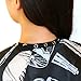 TRIXES Adult Patterned Black Salon Hairdressing Barbers Cape Body Gown Perfect for Cutting, Colouring, Highlights, etc