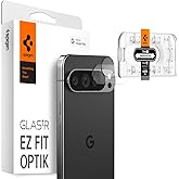 Spigen Glas.tR EZ Fit Optik Protezione Fotocamera compatibile con Google Pixel 9 Pro XL, 2 Pezzi, Cristallino, Installazione 