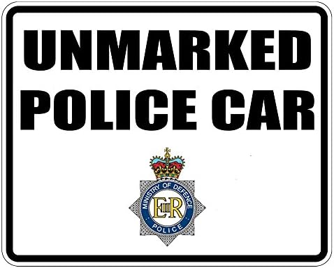 Various funny joke car stickers 180mm x 140mm car decals bumper stickers for cars bikes caravans homes Customise4U™ (unmarked police car)