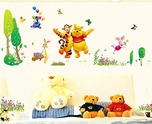 Preisvergleich Produktbild Kibi Disney Winnie Puuh & Freunde Freizeitspaß Wandtattoo, Wandtattoo Winnie Pooh Kinderzimmer Wandsticker Winnie Puuh Aufkleber Winnie Pooh