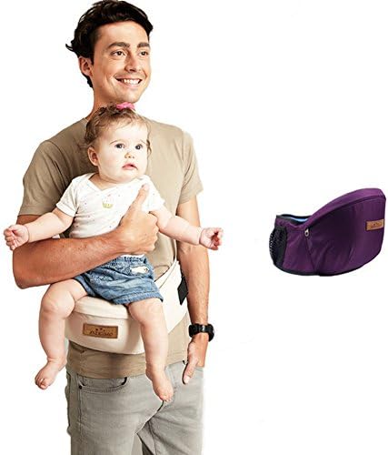 Kangaroo Baby Carrier Waist Stool Walkers Baby Sling Hold Waist Belt Backpack Hipseat Belt Kids Infant Hip Seat Toddler Children Purple