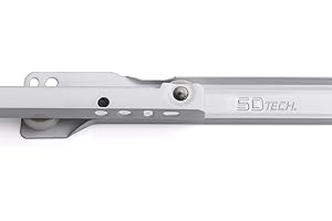 SOTECH 1 paire de coulisses à extension partielle RT3-30-B12,5-L500-NF Longueur 500 mm Roulement à galets blanc revêtu de poudre