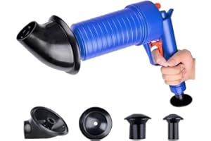LSDZHK Abflussreiniger Kolben, WC-Saugglocke, Küchenspüle, Abwasser-Abflussreiniger, Hochdruck-Luftabflusspumpe, Rohr-Dredge-Werkzeuge, Abflussreinigungswerkzeug mit 4 Saugnäpfen für Küche, Badewanne,