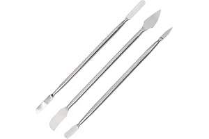 3DBUYER 3 Piece Full Strong Metal Spudger Opening Disassemble Tools Spudger Set for Pry Open Tablet Screen Mobile Phone iPad Tablet Laptop Repair Tool Kit