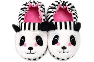 MASOCIO Chausson Enfant Fille Garcon Animaux Peluche Souple Pantoufle Enfant Antidérapantes