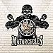 Produktbild TIANZly 1Piece Motorcycles Bikers Wall Clock Classic King Skull Vinyl Record Wall Clock Wall Watch Skull Wall Art Motorcycle Rider Gift