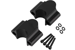 ‎YOSOO HEALTH GEAR Motorrad-Lenkererhöhung, Lenkerklemmerhöhung, Universal-Lenkererhöhung aus Aluminiumlegierung 7/8 '' 22 Mm Motorrad-Lenkererhöhungsklemme (Schwarz)