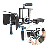 Follow Focus: mediante Este Follow Focus, ES posible fotografiar y enfocar con precisión, y operar EL Todo de manera fluida. Provee Siempre EL enfoque irrepetible y Precisa, NO importa SI SE recupera por Una Cámara con el objetivo Fijo, un objetivo de cine Intercambiable O Una réflex digital con Función de Vídeo.