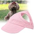 Hunde Baseballmütze Mit Sonnenschutz – Sommerhut Mit Ohrlöchern & Verstellbarem Kinnriemen Für Welpen & Hunde