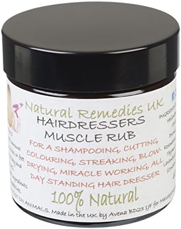 Hairdressers Muscle Rub 60ml, Nautral Massage Balm, Ideal gift for Hair Designer Stylist