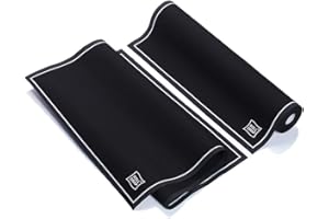 PAMEX ROLL DRAP – Rollo de 12 litos para cubiteras | 100% Algodón | Reutilizables | 40 x 40 cm | Color Negro | Formato Rollo, en Unidades Precortadas