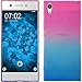 Price comparison product image PhoneNatic Silicone Case compatible with Sony Xperia XA1 - Ombrè Design:06 Cover + protective foils