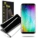 Produktbild Galaxy S8 Gehärtetes Glas-Schirm-Schutz, AKPATI Glasfolie Displayschutzfolie Schutzglas 9H Härte High Definition Bubble Free Anti-Kratzer gehärtetes Glas - Schwarz