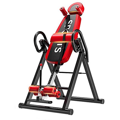 YOLEO Tabla de Inversión por Gravedad Muy Resistente con Reposacabezas y Cinturón de Seguridad Ajustable. Ideal para terapias de Estiramiento para el Alivio de Dolores de Espalda.