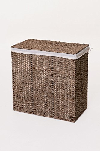 VIVANNO Große Truhe / Wäschekorb Seegras "TOP" Natur 54cm