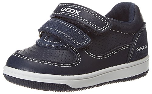 Geox B New Flick Boy B, Baskets Basses bébé garçon, Bleu (Navy), 25 EU