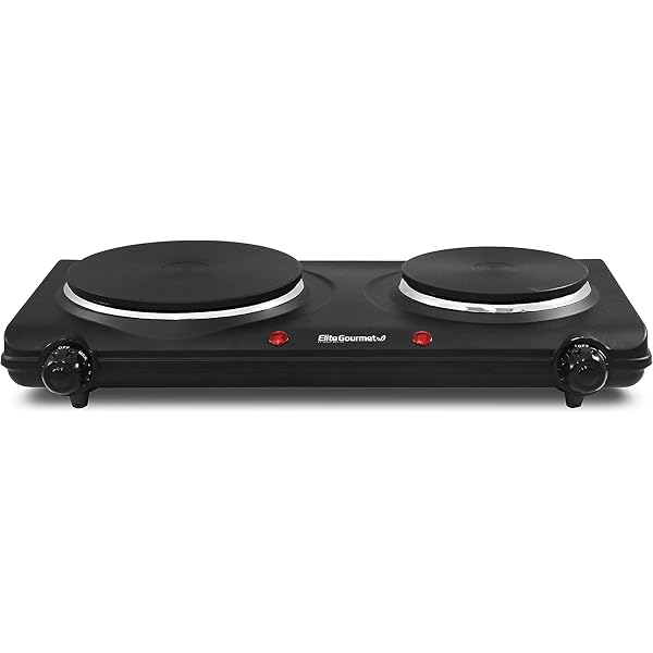 Elite Cuisine EDB-302BF Maxi-Matic Electric Double Buffet Burner with Dual  Temperature Control, Black : Amazon.in: Home u0026 Kitchen