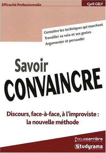 couverture de : Savoir convaincre