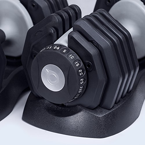 DialTech Einstellbare Hantel von 2,5 bis 25 Kilogramm (2 Stück) - 4