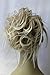 New Tousled Synthetic Hairpiece Scrunchies Straight Elastic updo Scrunchy BUN Brown Blonde Instant Ponytail wig Hairdo (Mix Light Blonde 5 #16-613)