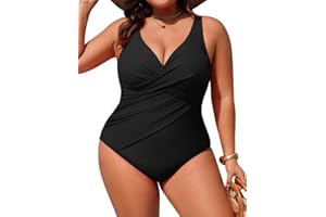 Hanna Nikole Swimming Costume Women Plus Size One-Piece Swimsuit Tummy Control Swimwear Shape Monokinis Cross Bathing Suit Soft Beachwear