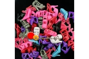 FAT-CATZ-COPY-CATZ Lgking Supply Lot de 12 paires de chaussures pour poupée Barbie Différentes couleurs