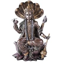 Amazon.de: PTC Vishnu with Lotus Mythological Indian Hindu God ...