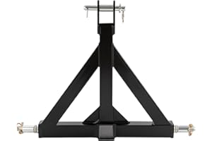 EURHOMEPLUS Gancio di traino a 3 punti, gancio di traino a 3 punti con ricevitore da 2", adatto per la maggior parte dei trattori e rimorchi