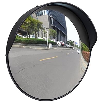 vidaXL Miroir convexe d'extérieur noir en plastique 30 cm