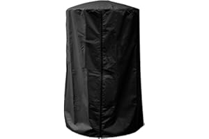 Puupaa Copertura per riscaldatore da giardino, impermeabile, in tessuto Oxford 210D, 61 x 96,5 cm, protezione per mobili da giardino, colore nero