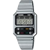 Casio A100WE-1ADF Kol Saati, Retro, Digital, Gri, Unisex