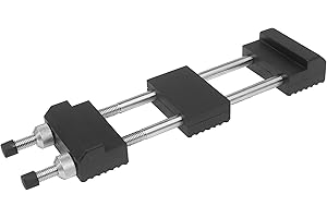 ANCLLO Pierre à aiguiser avec support en caoutchouc antidérapant - Support pour pierre à aiguiser, réglable, antidérapant - réglable de 14,7 à 22,9 cm, fonctionne avec les pierres à huile et diamant